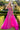 Prom Dresses Fitted Long Formal Overskirt Prom Dress Fuchsia
