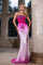 Prom Dresses Formal Beaded Corset Evening Long Prom Dress Magenta