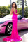 Prom Dresses  Beaded Corset Long Formal Fitted Prom Dress Fuchsia