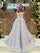 Prom Dresses Beaded Long Ball Gown Corset Prom Dress Blue