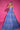 Prom Dresses Prom Long Print Glitter Ball Gown Blue
