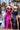 Prom Dresses Fitted Slit Long Formal Beaded Prom Dress Hot Pink