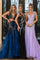 Prom Dresses Glitter Long Mermaid Formal Beaded Prom Dress Black/silver