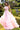 Prom Dresses Long Beaded Ball Gown Corset Prom Dress Pink