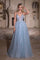 Prom Dresses Beaded Ball Gown Long Prom Dress Light Blue