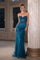 Prom Dresses Prom Fitted Long Formal Beaded Dress Teal