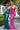 Prom Dresses Beaded Long Metallic Formal Fitted Prom Dress Emerald