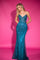 Prom Dresses Prom Fitted Long Corset Beaded Formal Dress Peacock