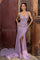 Prom Dresses  Beaded Long Formal Prom Feather Dress Purple