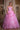 Prom Dresses Glitter Long Ball Gown Beaded Applique Prom Dress Pink