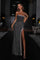 Prom Dresses Long Fitted Beaded Formal Evening Prom Dress Black AB