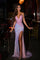 Prom Dresses Long Fitted Formal Slit Prom Dress Pink