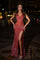 Prom Dresses Formal Prom Long Fitted Slit Dress Red Multi