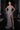 Prom Dresses Formal Long Beaded Slit Fitted Prom Dress Silver