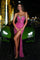 Prom Dresses Prom Beaded Long Formal Fitted Dress Fuchsia