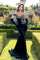 Prom Dresses Long Beaded Velvet Formal Prom Dress Black