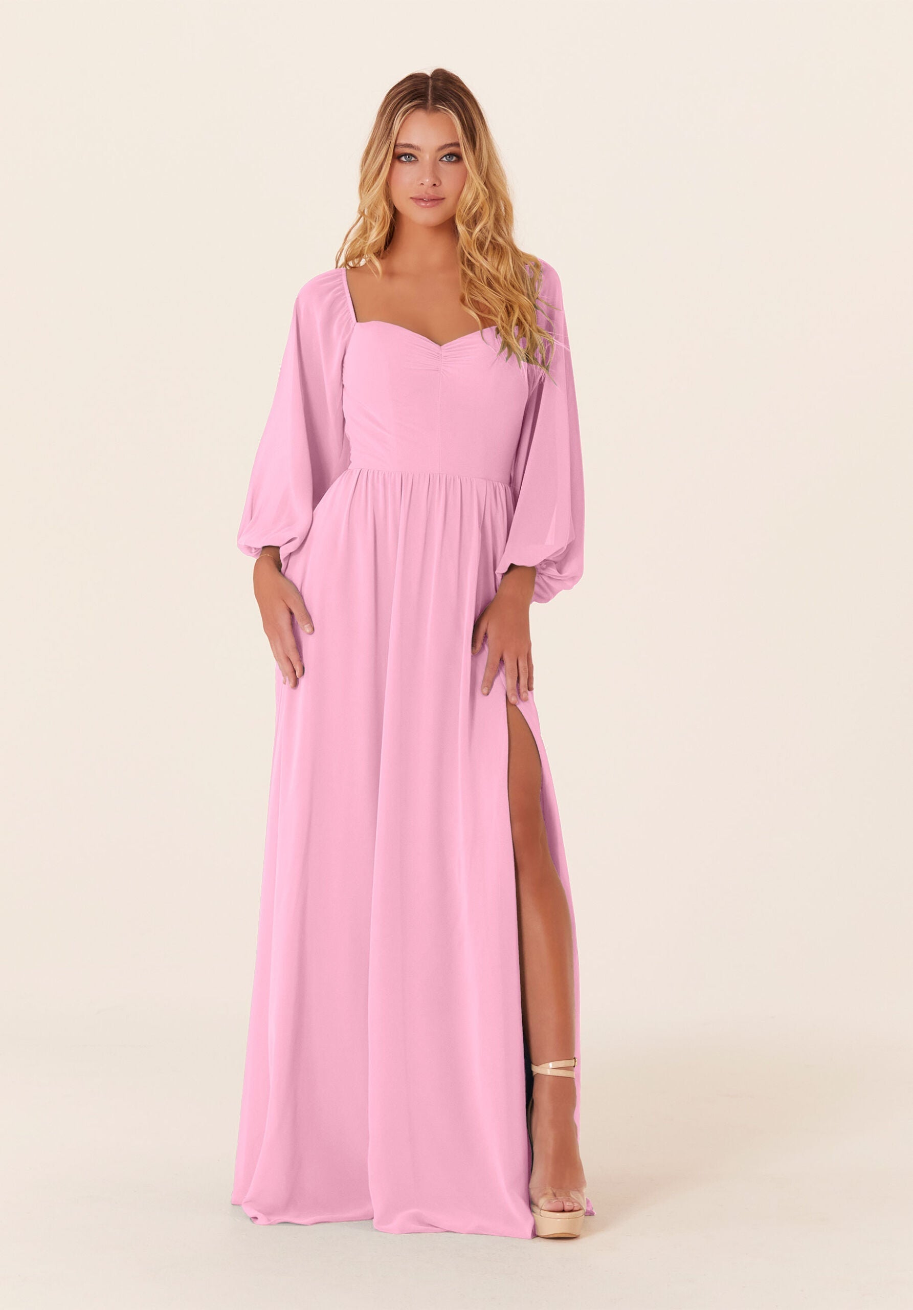 Mother of the Bride Dresses A Line Formal Long Mother of the Bride Dress Peony-Chiffon-21830-Pleated
