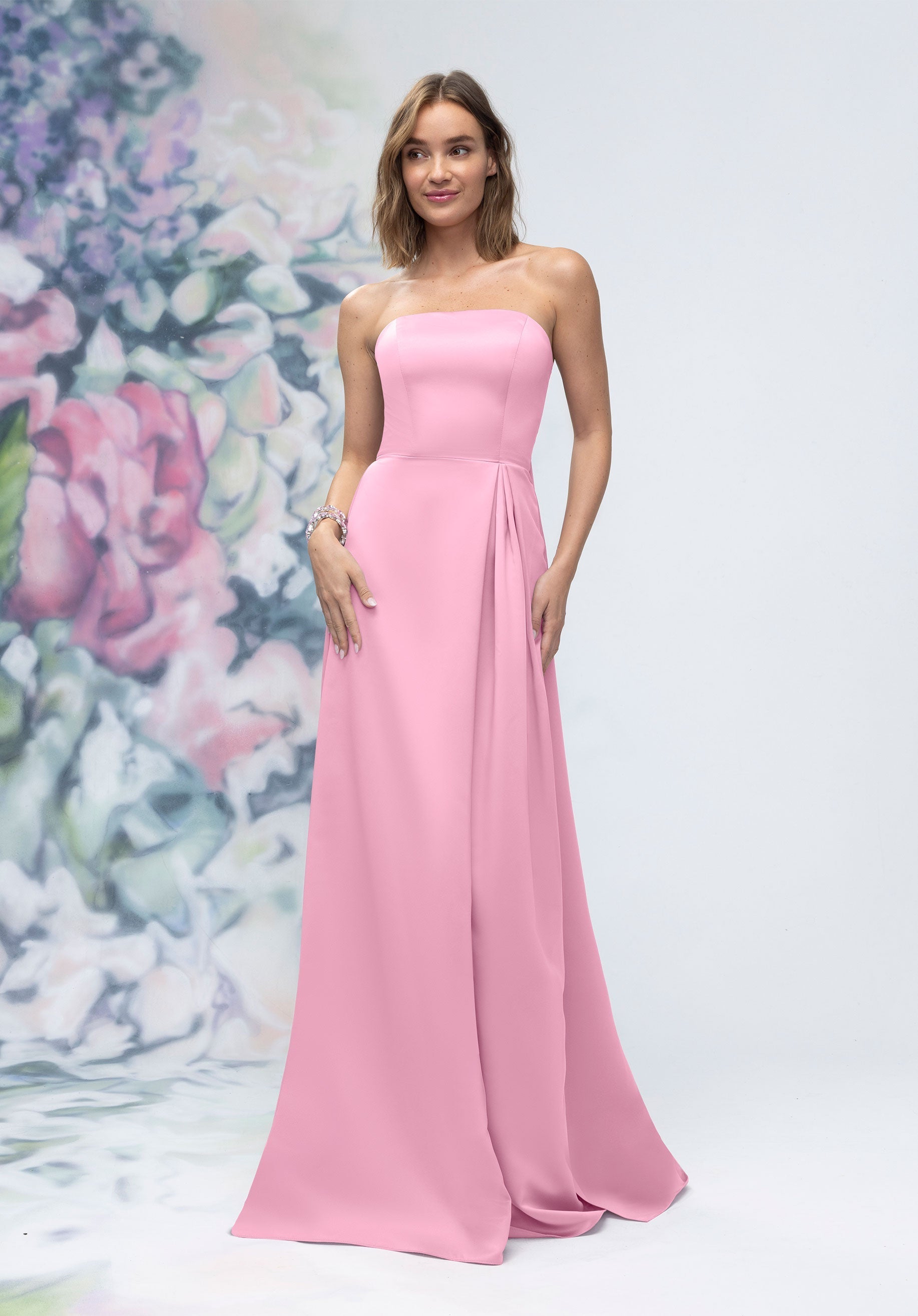 Formal Dresses Long Evening Formal Dress Peony-Satin-3030014-Pleated