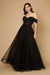 Formal Dresses Long Off Shoulder Corset Formal Dress Black