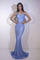 Prom Dresses Long Formal Fitted Prom Mermaid Dress Blue