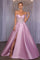 Prom Dresses Long Ball Gown Formal Slit Prom Dress Mauve