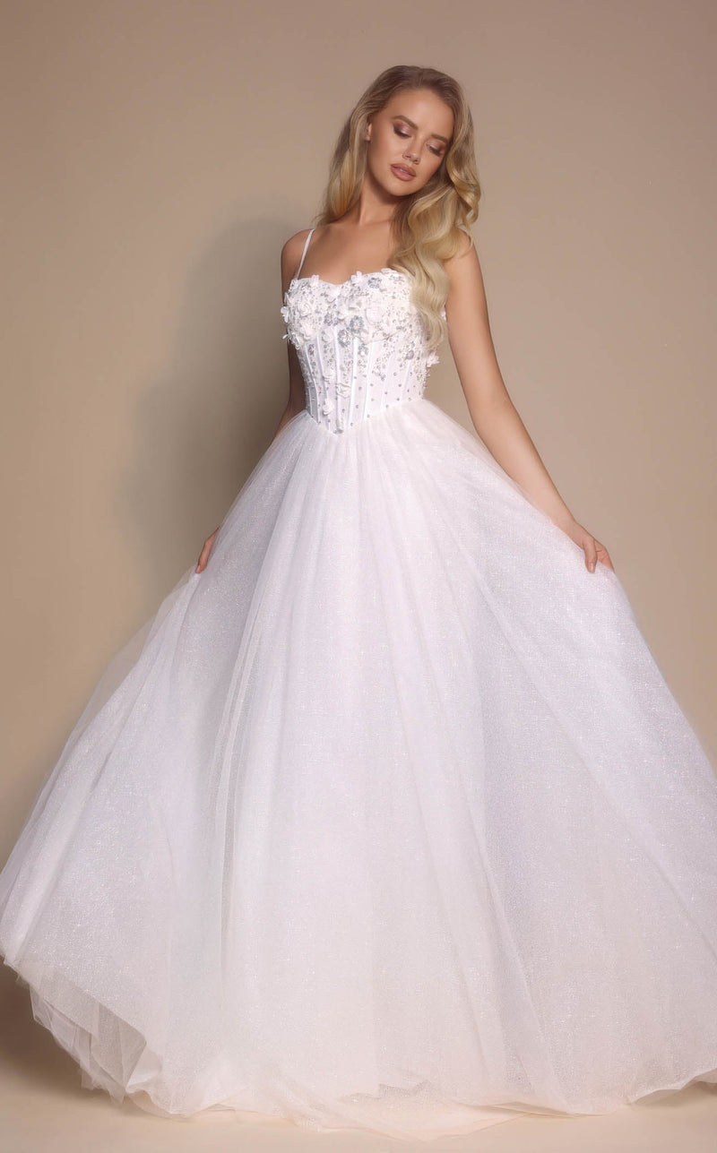 Wedding Dresses Corset Beaded Bridal Wedding Dress Ivory