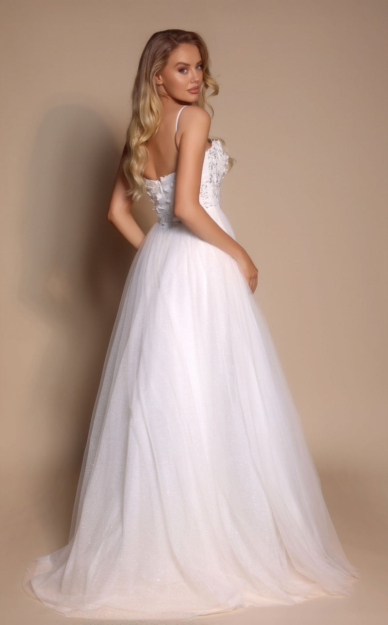 Wedding Dresses Corset Beaded Bridal Wedding Dress Ivory
