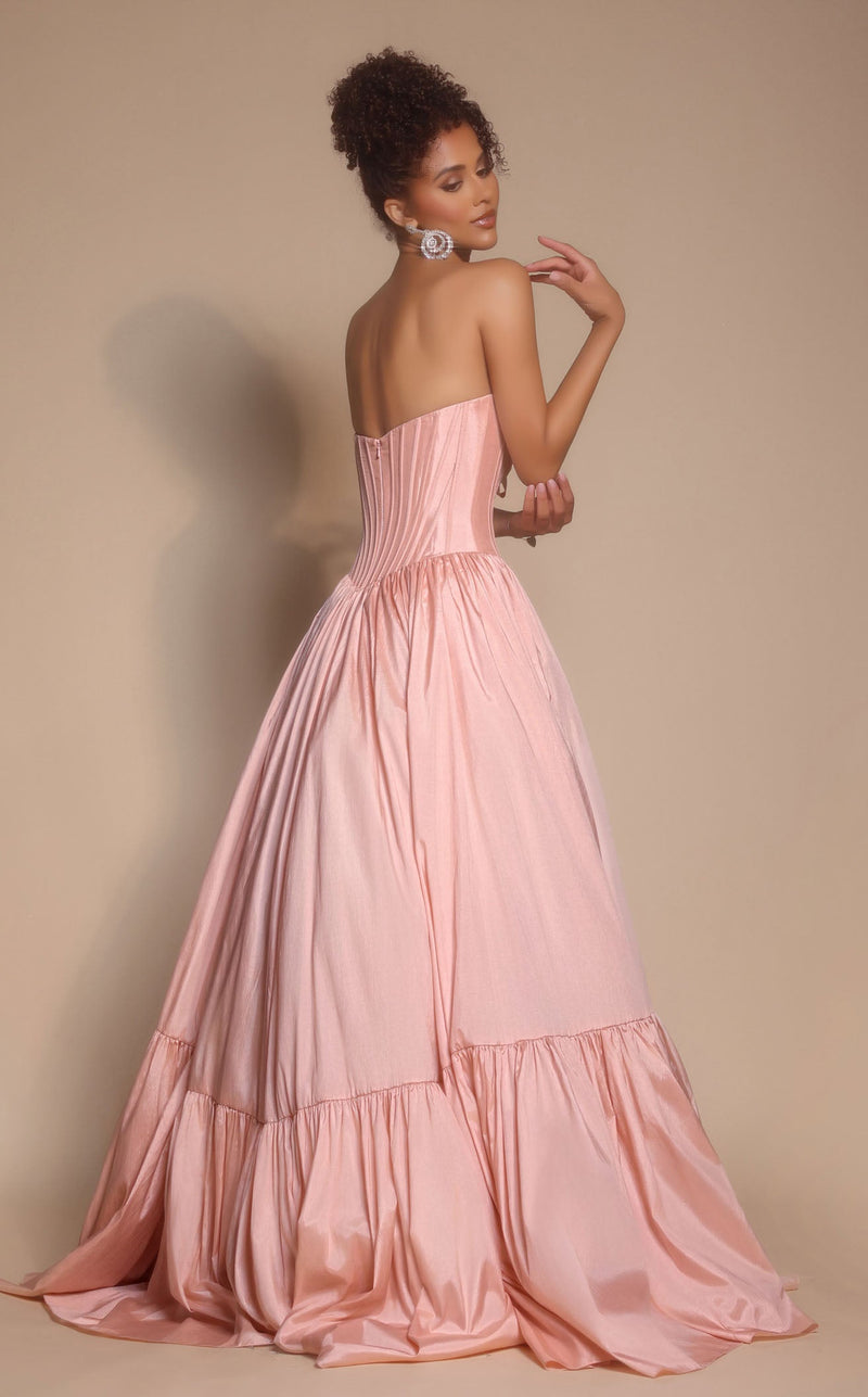 Prom Dresses Floral Lace Formal Long A Line Prom Dress Blush