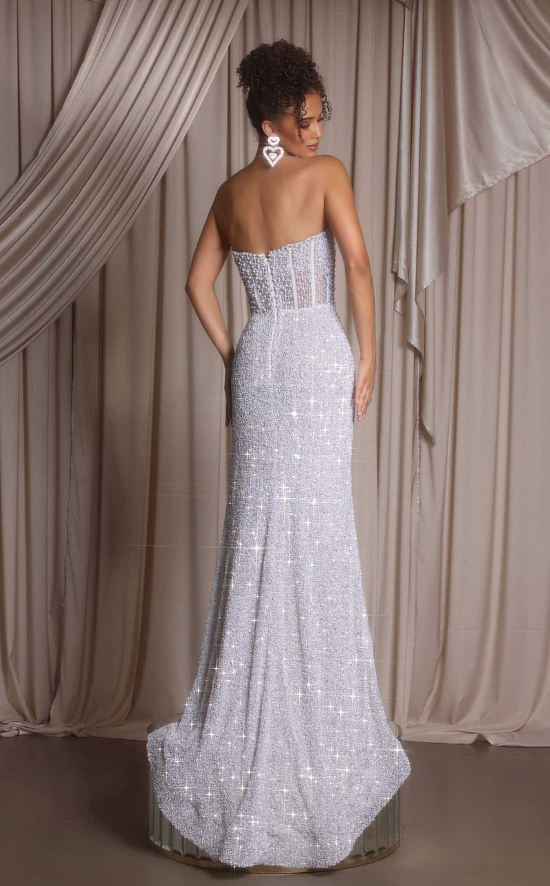Wedding Dresses Sequin Beaded Bridal Wedding Dress White