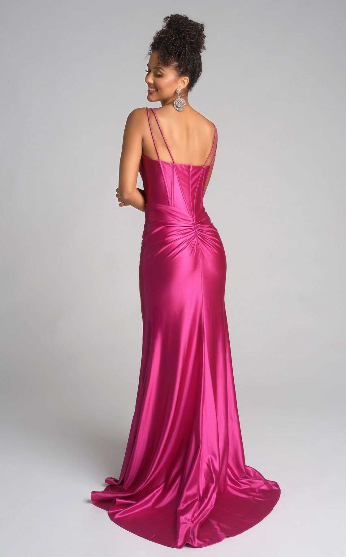 Sweetheart Satin Prom Gown by Portia and Scarlett XO105 in Raspberry