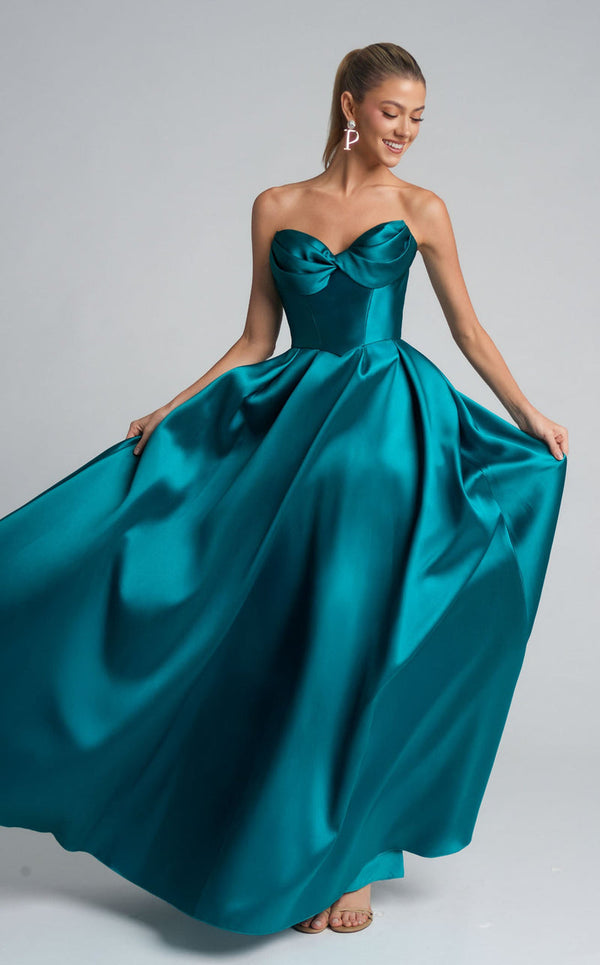 Long A Line Formal Prom Dress Portia and Scarlett XO110