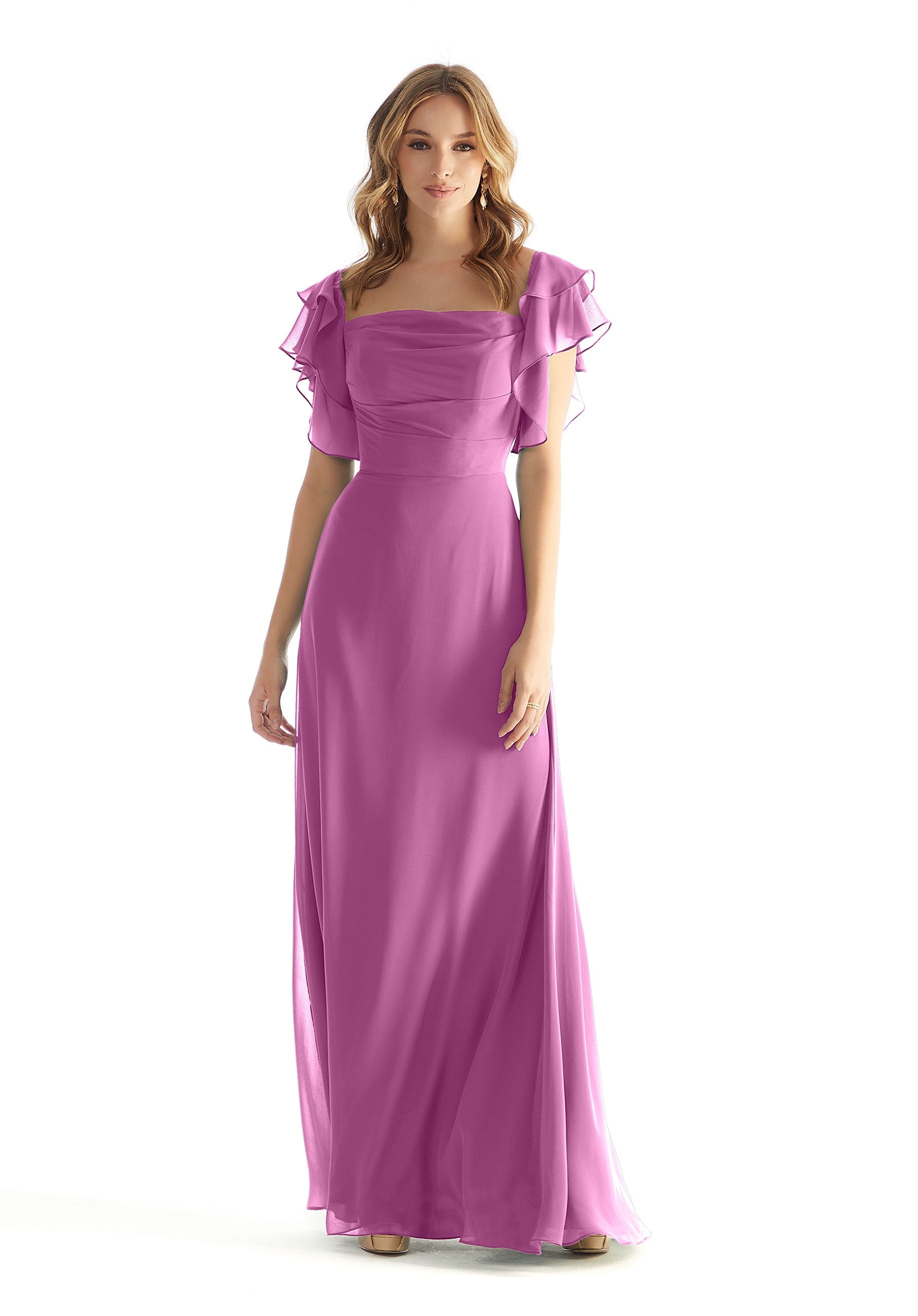 Formal Dresses Formal Ruffle Long Evening Dress Primrose-Chiffon-31227-Ruffle