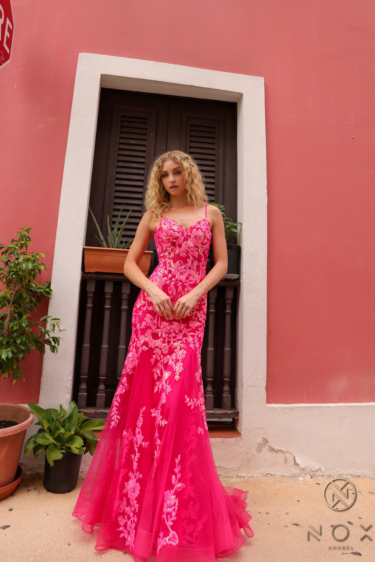 Nox Anabel Q1390 Sequins Mermaid Long Prom Gown