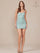 Cocktail Dresses Floral Short Cocktail Dress Sage Green