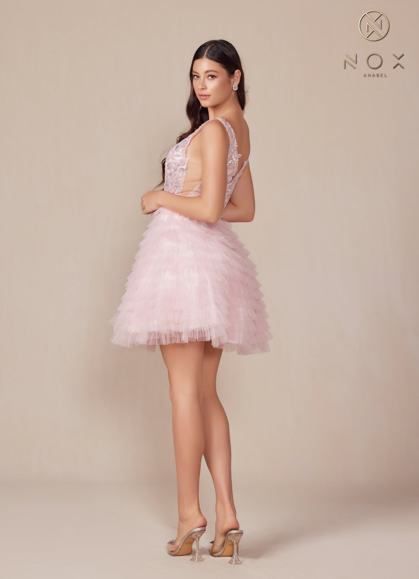 Nox Anabel R883 Short A Line Homecoming Cocktail Dress