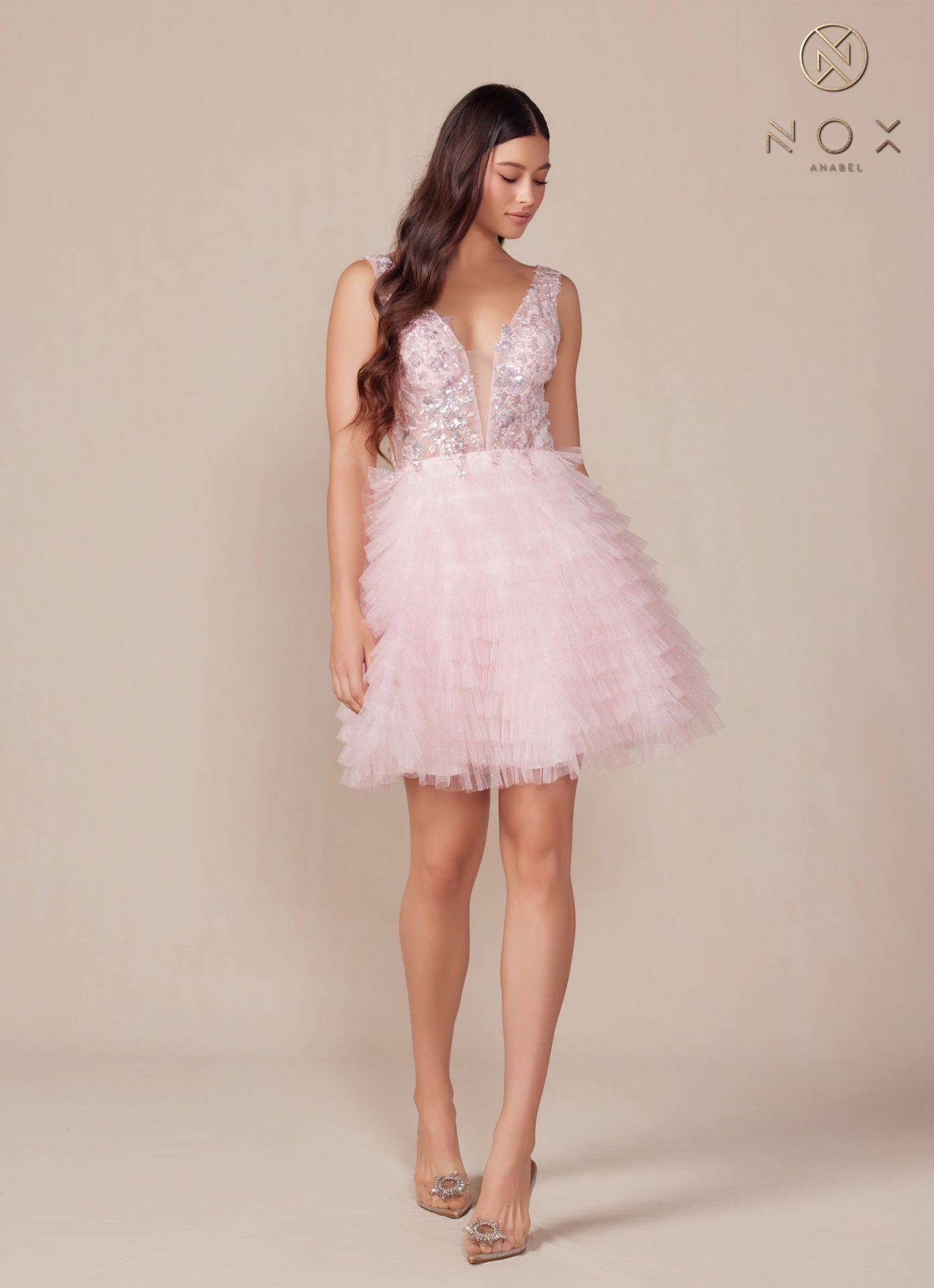 Nox Anabel R883 Short A Line Homecoming Cocktail Dress