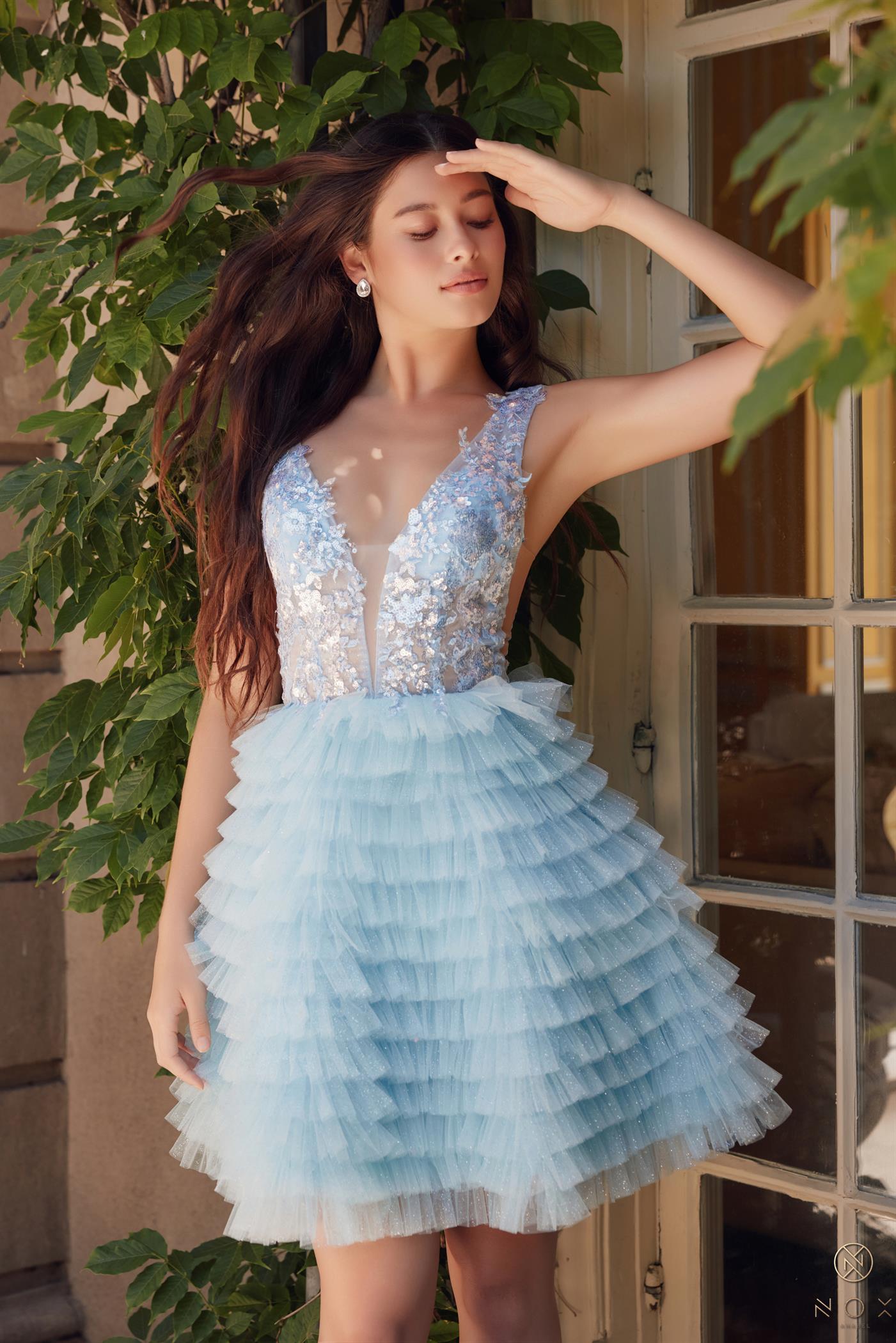 Nox Anabel R883 Short A Line Homecoming Cocktail Dress