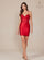 Cocktail Dresses Beaded Homecoming Dress Red