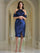 Cocktail Dresses Short Fitted Cocktail Dress Royal