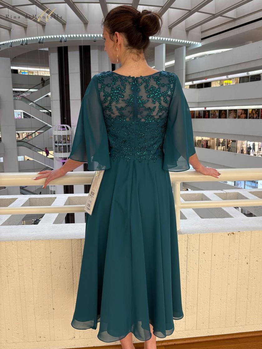 Rina di Montella RD228 Short Mother of the Bride Cocktail Dress