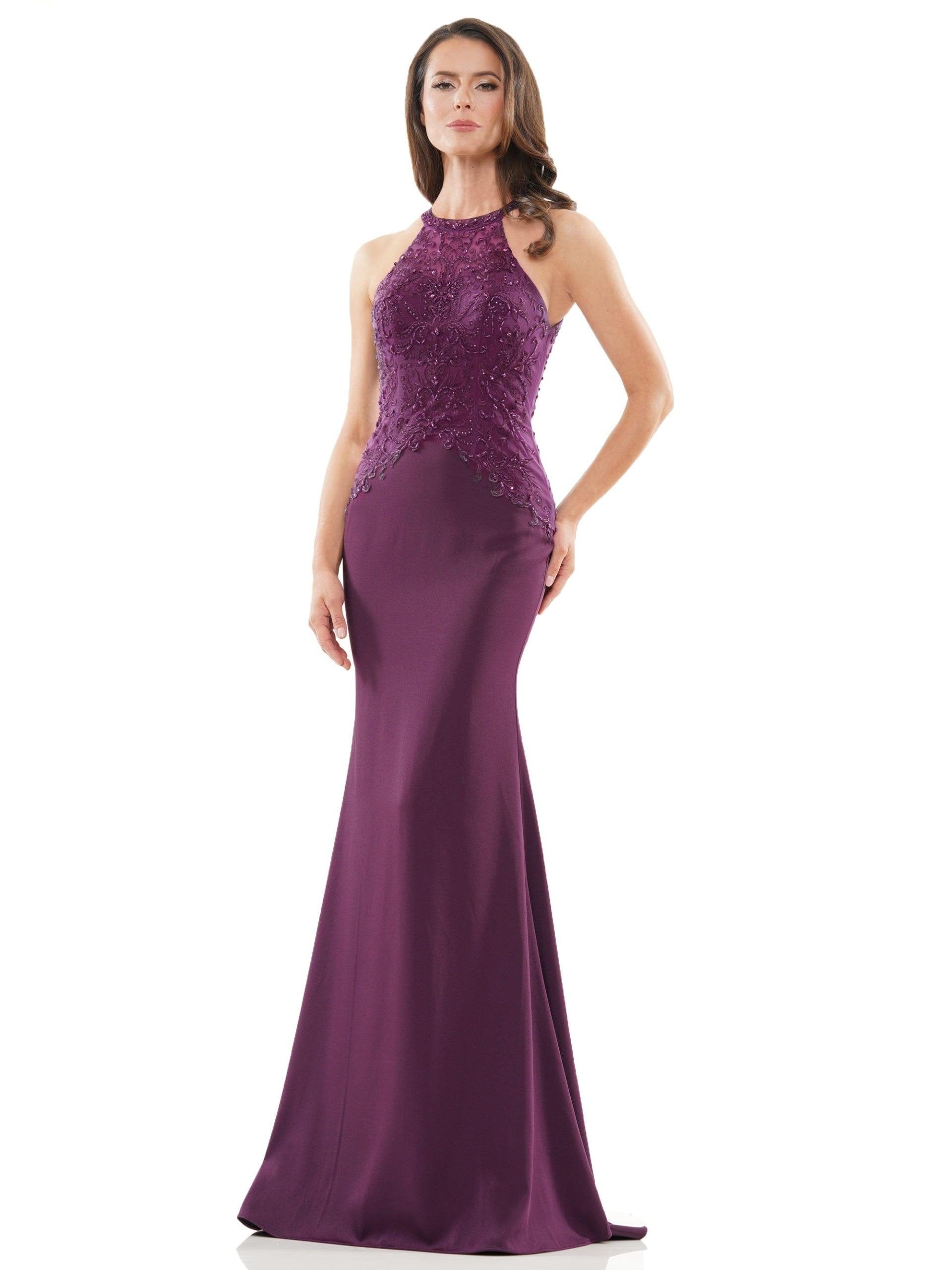 Rina di Montella Long Halter Formal Dress 2755