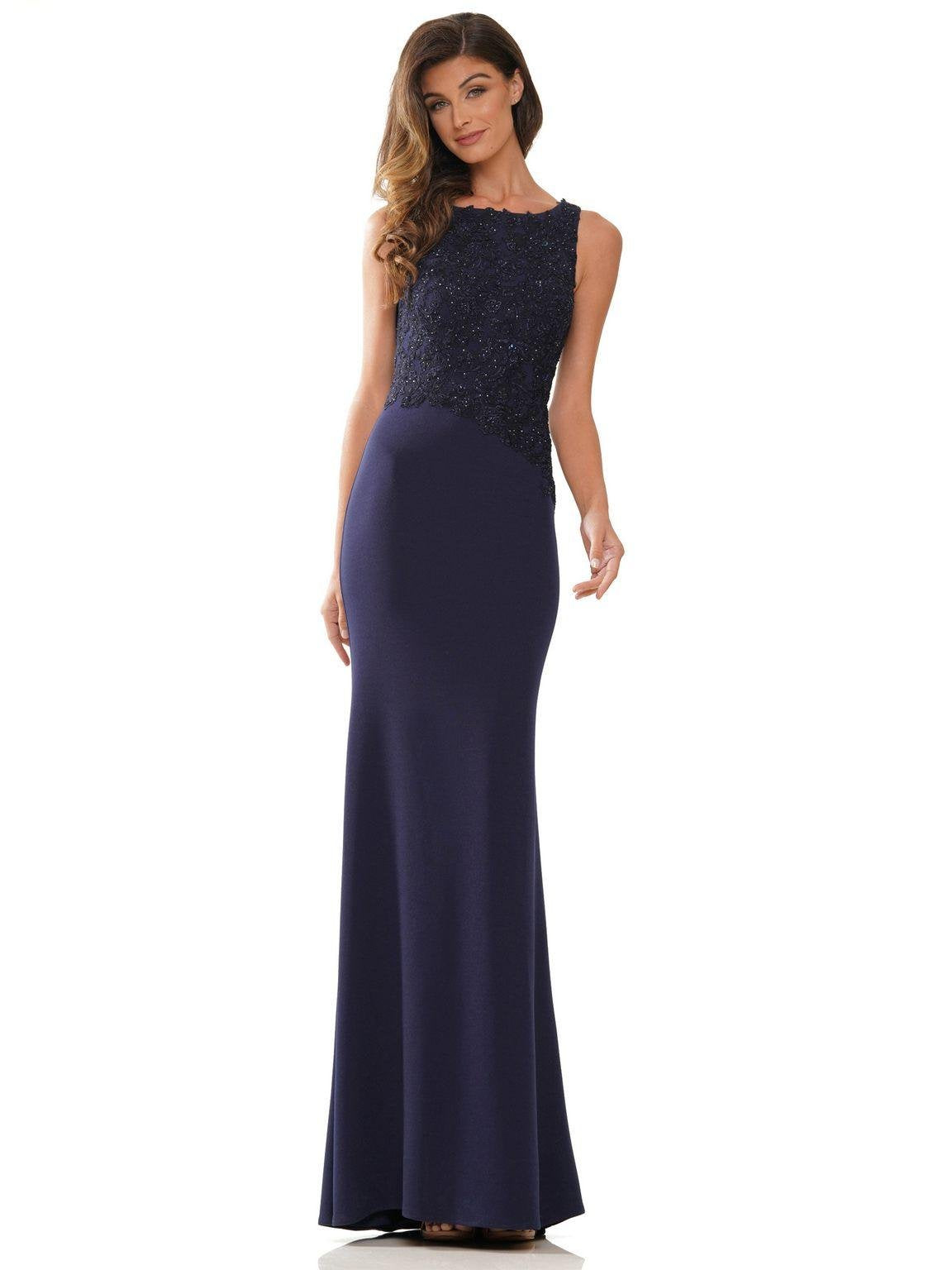 Formal Dresses Long Sleeveless Formal Dress Navy