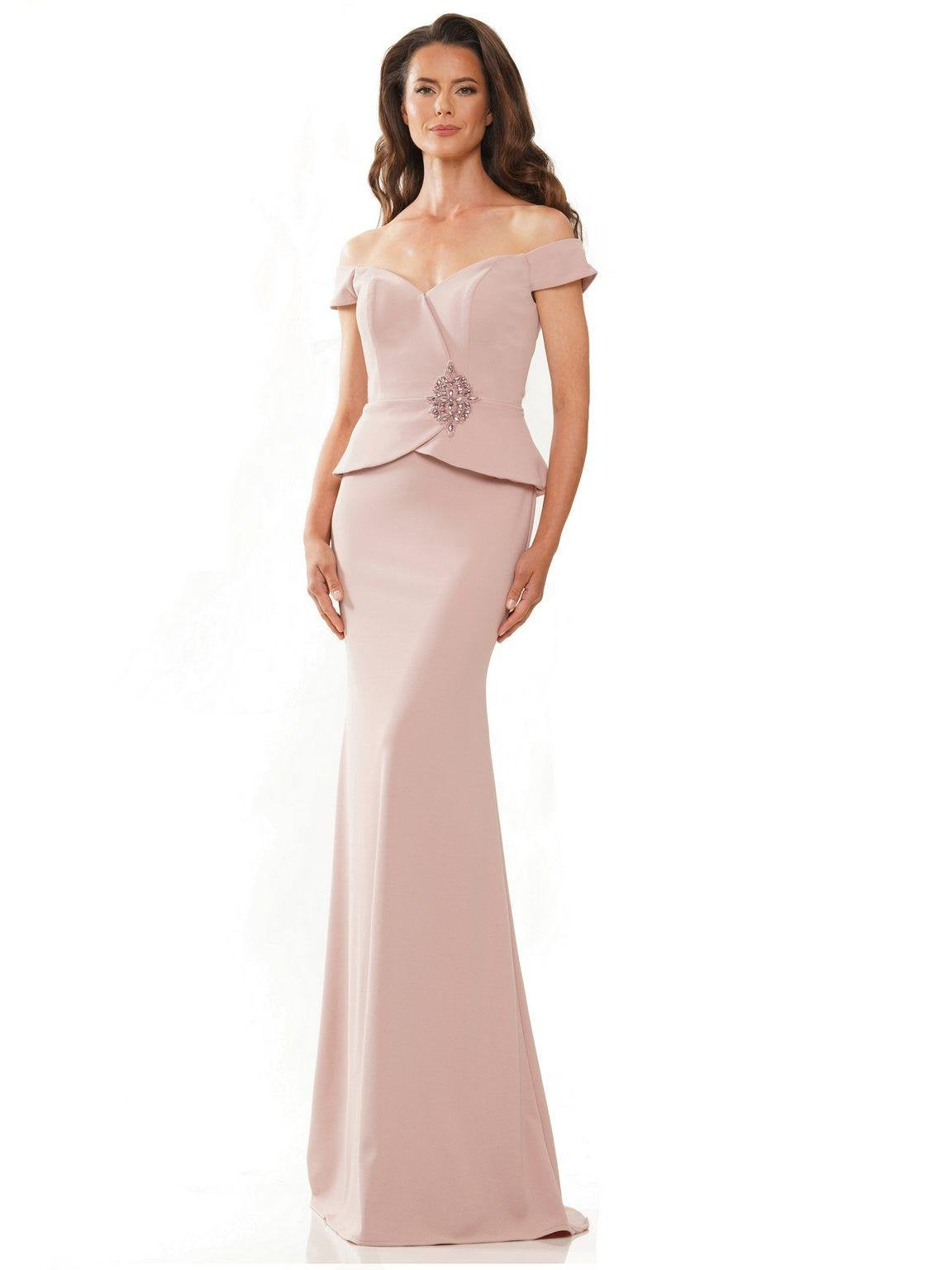 Formal Dresses Long Off Shoulder Formal Fitted Gown Rose