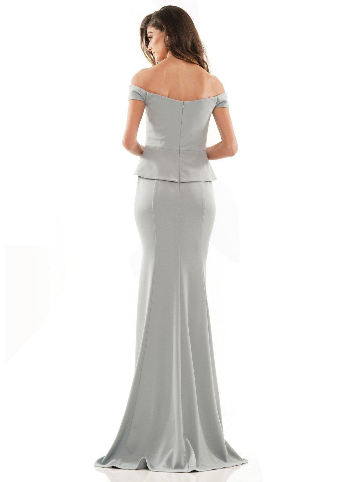 Formal Dresses Long Off Shoulder Formal Fitted Gown Seaglass