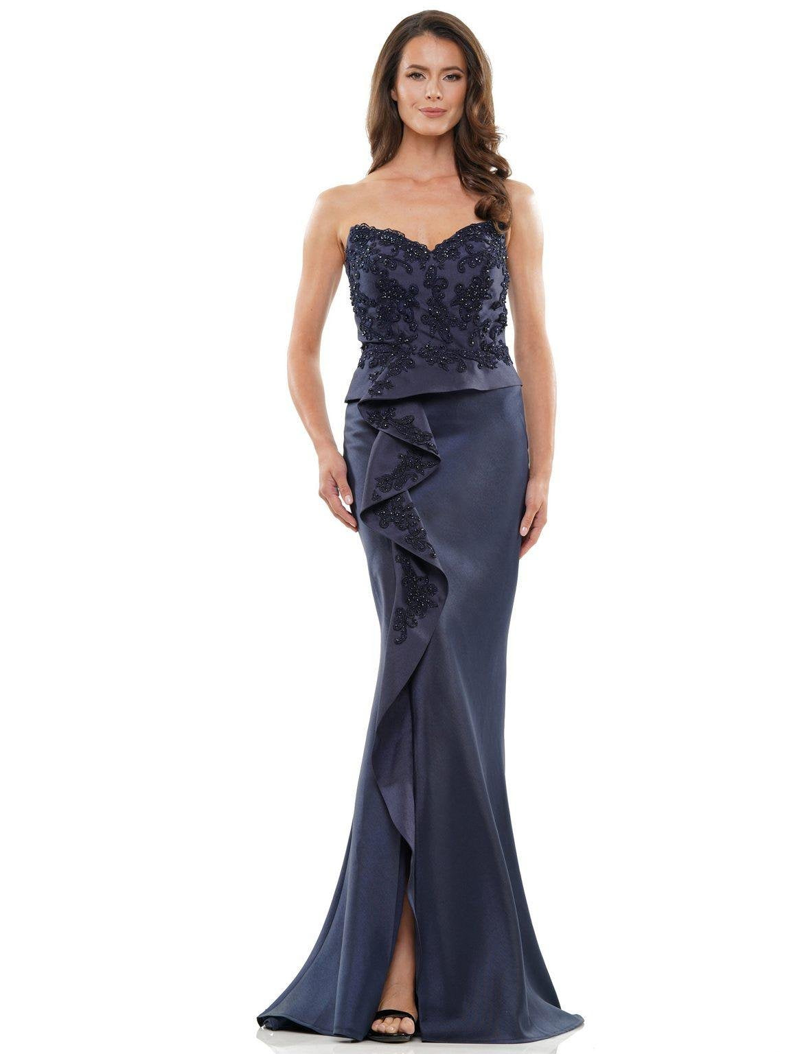 Formal Dresses Long Strapless Formal Dress Navy