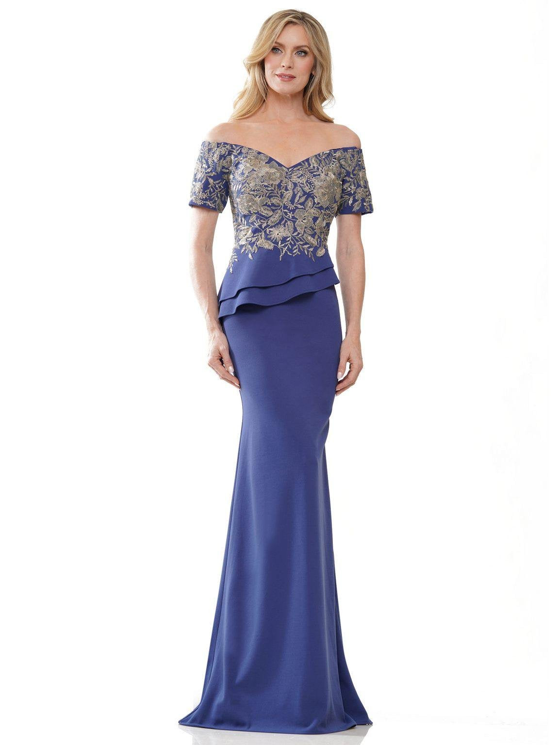 Formal Dresses Long Off Shoulder Mermaid Formal Gown Blue Iris