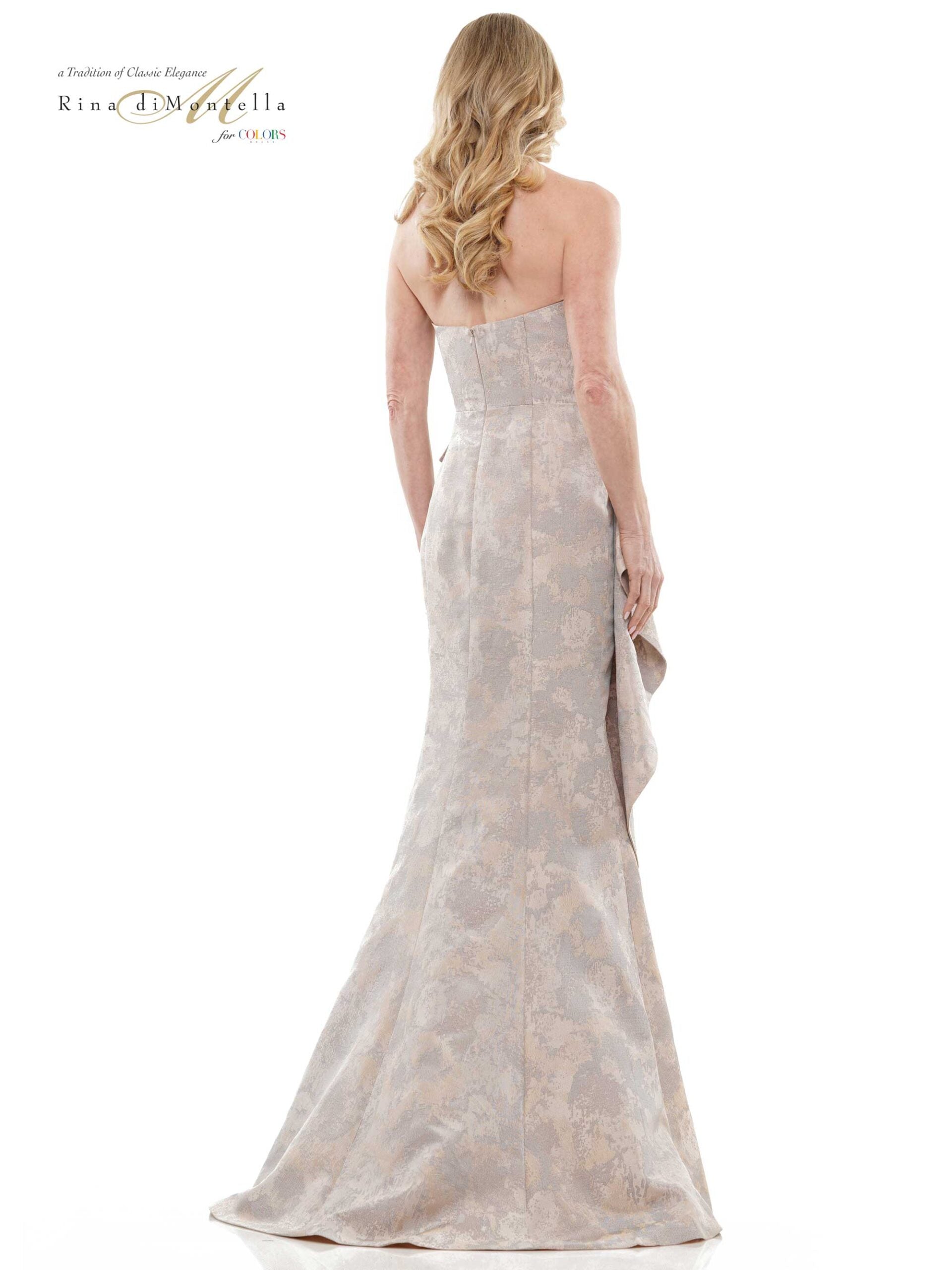 Rina di Montella RD2936 Long Strapless Formal Dress