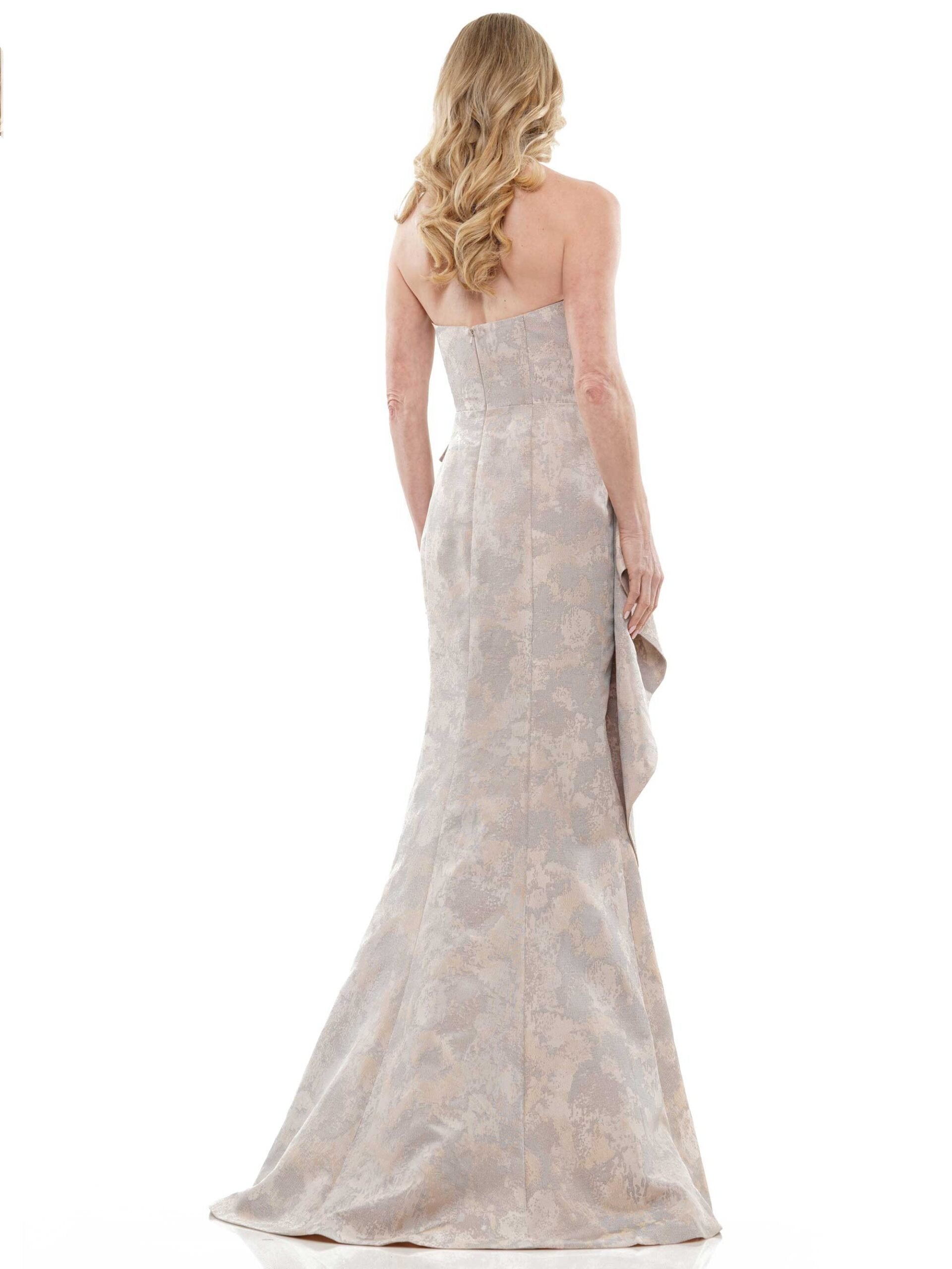Formal Dresses Long Strapless Formal Dress Gold Taupe