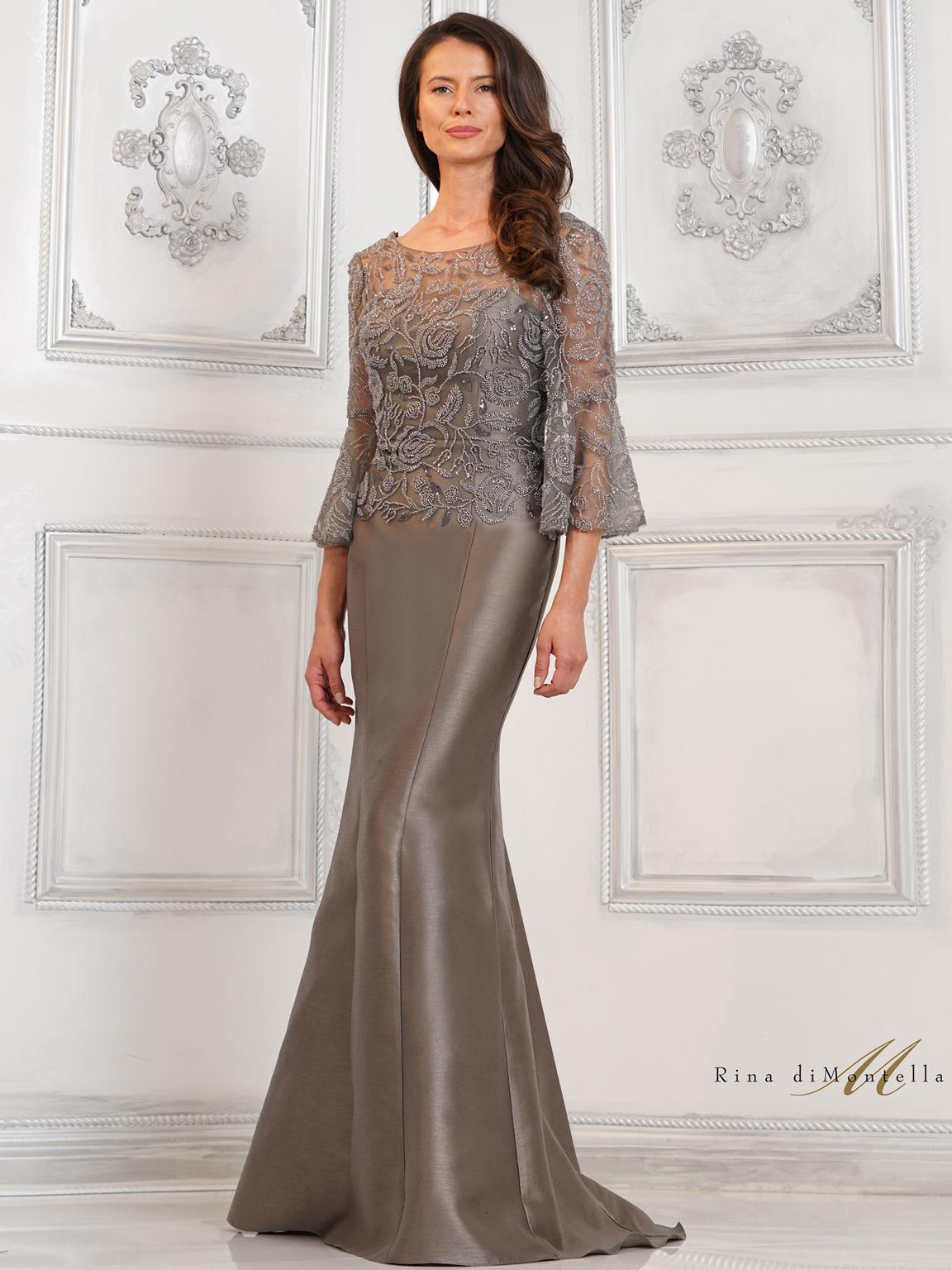 Black Rina di Montella RD2939 Long Formal Mother of the Bride Dress for ...