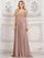 Mother of the Bride Dresses Mother of the Bride A Line Long Dress Dark Nude